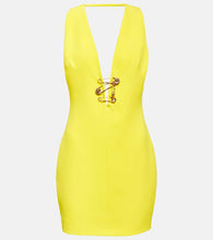 Versace Safety Pin silk minidress