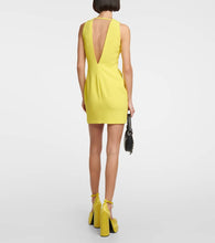 Versace Safety Pin silk minidress
