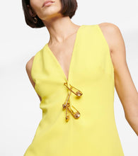 Versace Safety Pin silk minidress