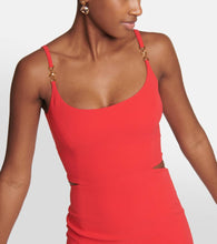 Versace Medusa 95' cutout silk gown