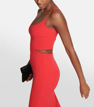 Versace Medusa 95' cutout silk gown