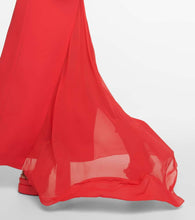 Versace Medusa 95' cutout silk gown