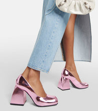 Nodaleto Bulla Air 90 metallic leather pumps