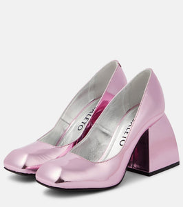 Nodaleto Bulla Air 90 metallic leather pumps