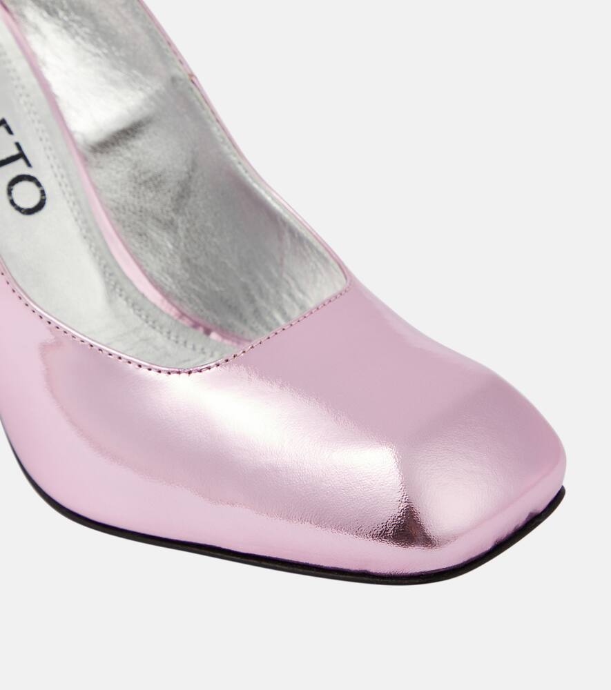 Nodaleto Bulla Air 90 metallic leather pumps