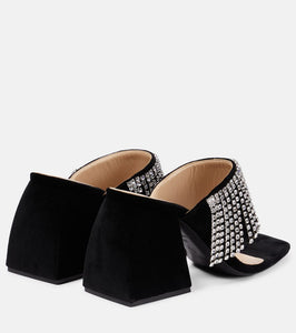 Nodaleto Bulla Preston black velvet high sandals