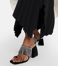 Nodaleto Bulla Preston black velvet high sandals