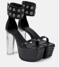 Rick Owens Minimal Grill leather platform sandals