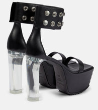 Rick Owens Minimal Grill leather platform sandals