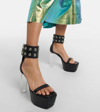 Rick Owens Minimal Grill leather platform sandals