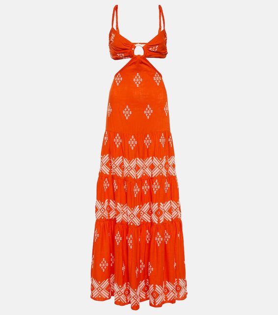 Johanna Ortiz Cotton maxi dress