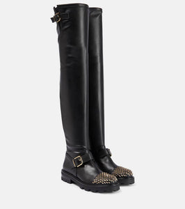 Jimmy Choo Biker II leather over-the-knee boots