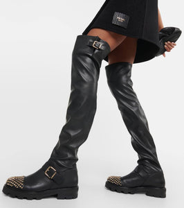 Jimmy Choo Biker II leather over-the-knee boots