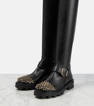 Jimmy Choo Biker II leather over-the-knee boots