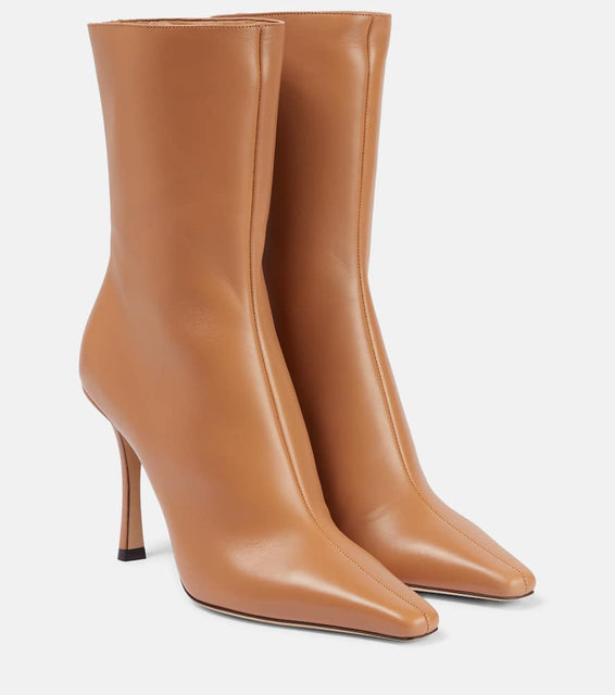 Jimmy Choo Agathe 100 leather ankle boots