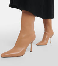 Jimmy Choo Agathe 100 leather ankle boots