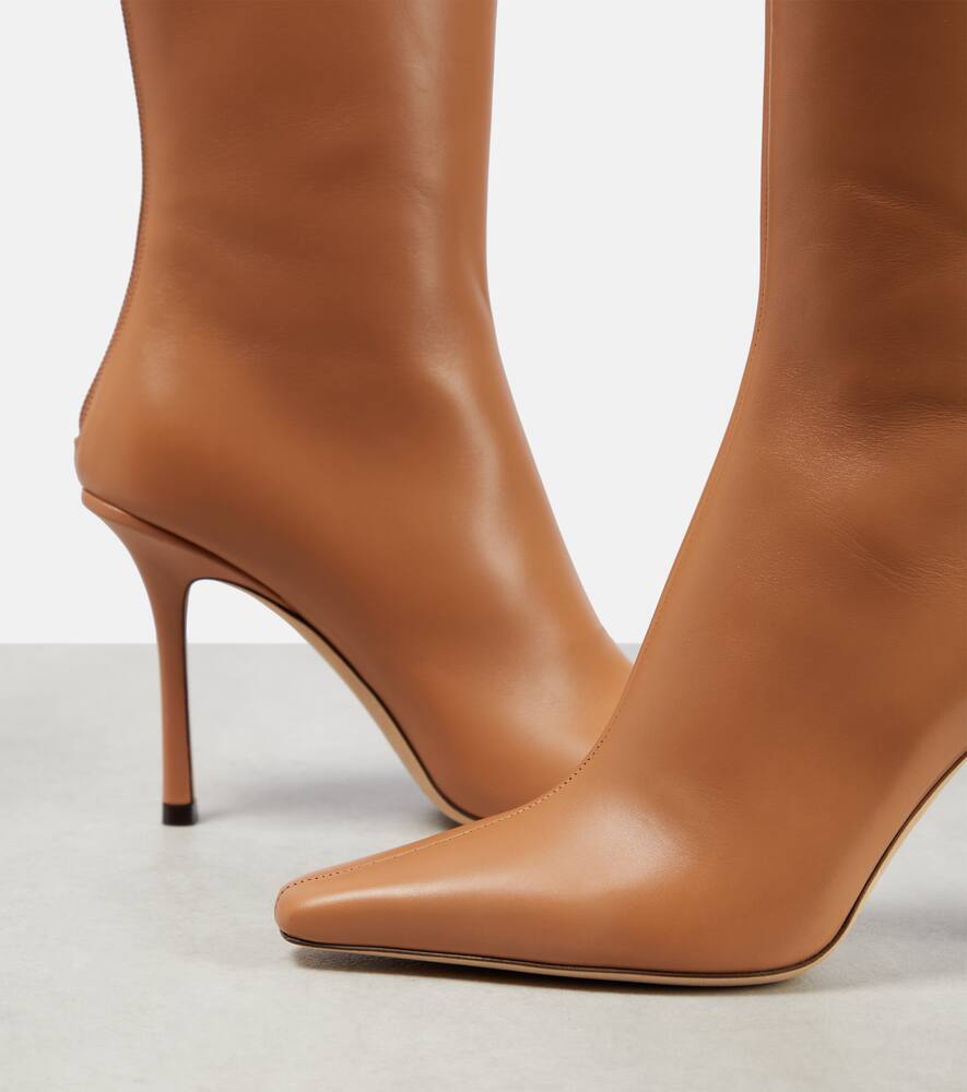 Jimmy Choo Agathe 100 leather ankle boots