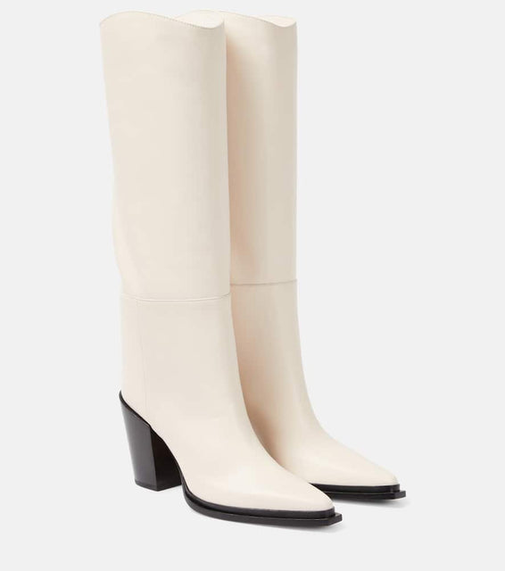 Jimmy Choo Cece 80 leather knee-high boots