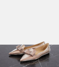 Jimmy Choo Gala bow-embellished ballet flats