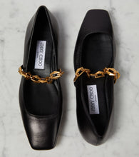 Jimmy Choo Diamond Tilda leather ballet flats