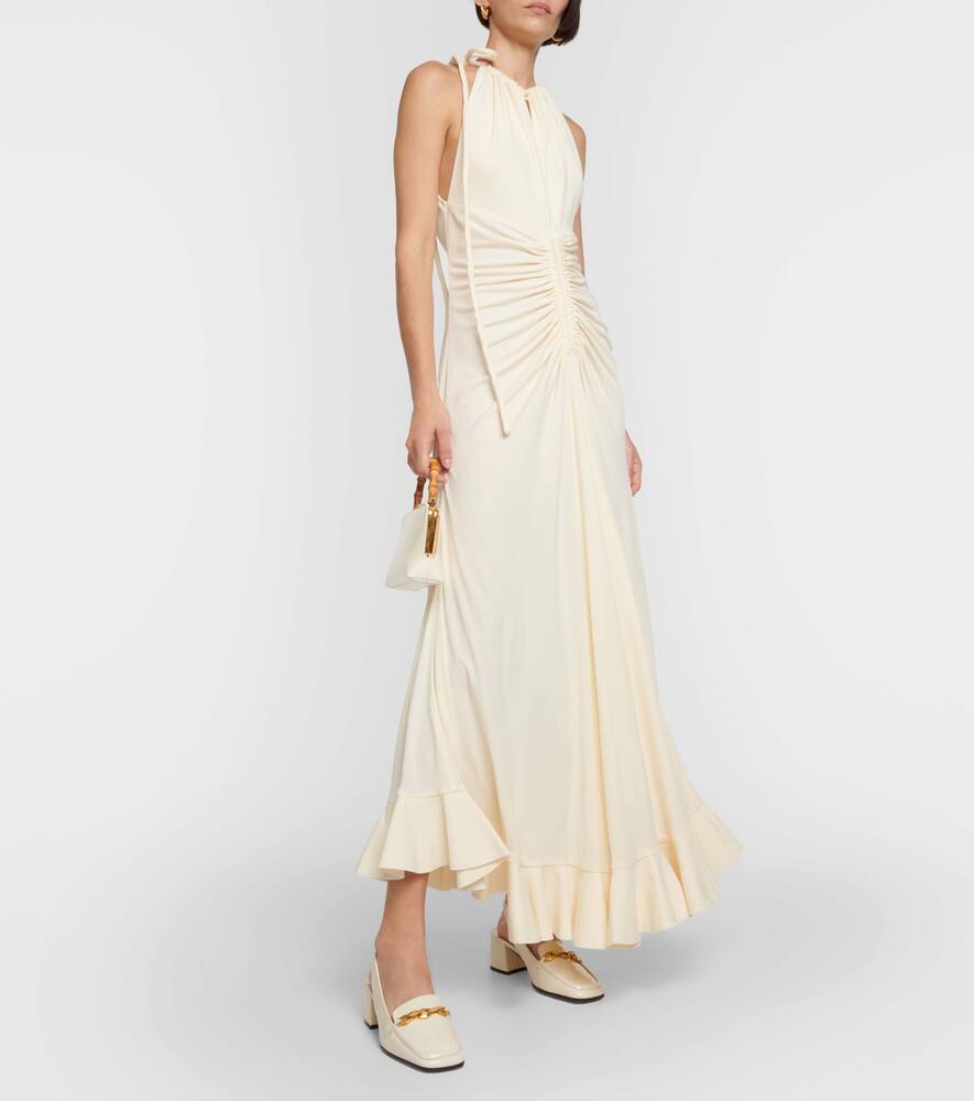 Jimmy Choo Diamond Tilda 45 patent leather slingback pumps