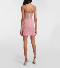 Nensi Dojaka Draped one-shoulder minidress