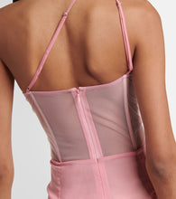 Nensi Dojaka Draped one-shoulder minidress