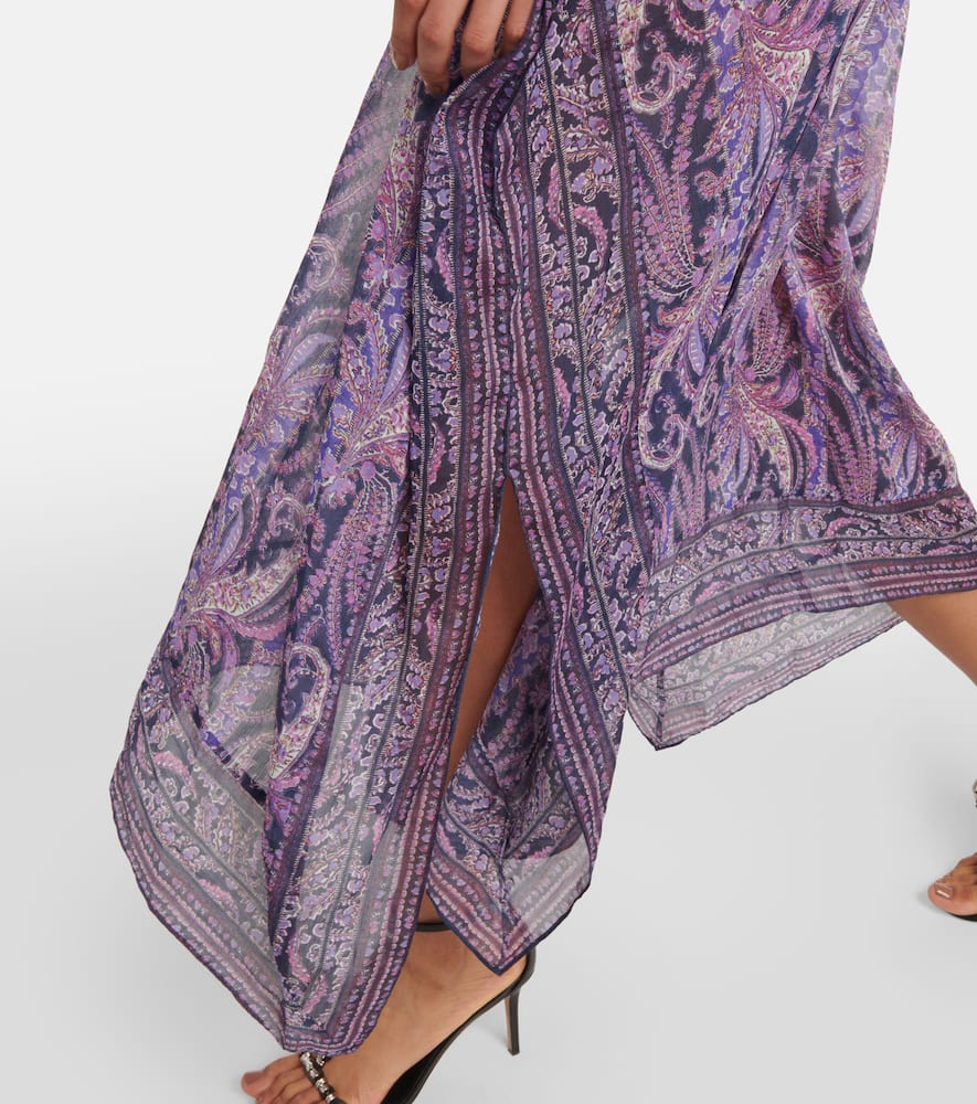 Isabel Marant Floral cotton and silk maxi dress