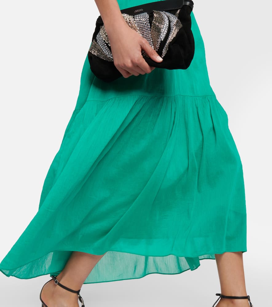 Isabel Marant Birona cotton and silk midi dress