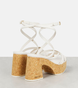 Jimmy Choo Cecelia 95 leather sandals