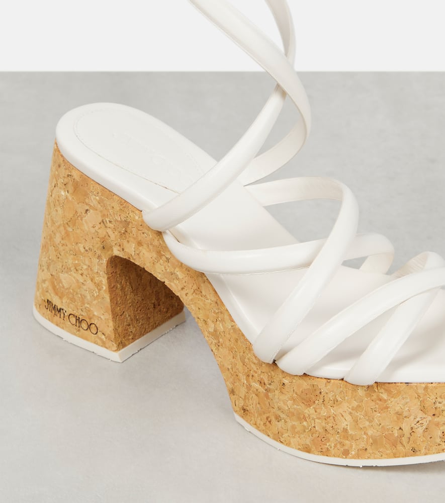 Jimmy Choo Cecelia 95 leather sandals