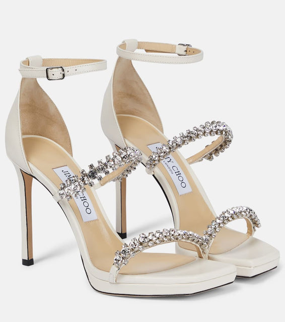 Jimmy Choo Bing 105 crystal-embellished sandals