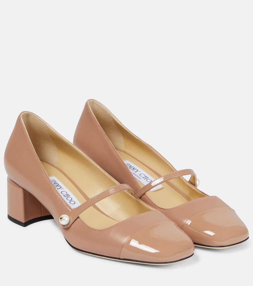 Jimmy Choo Elisa 45 leather pumps - Jimmy Choo Elisa 45 皮革高跟鞋