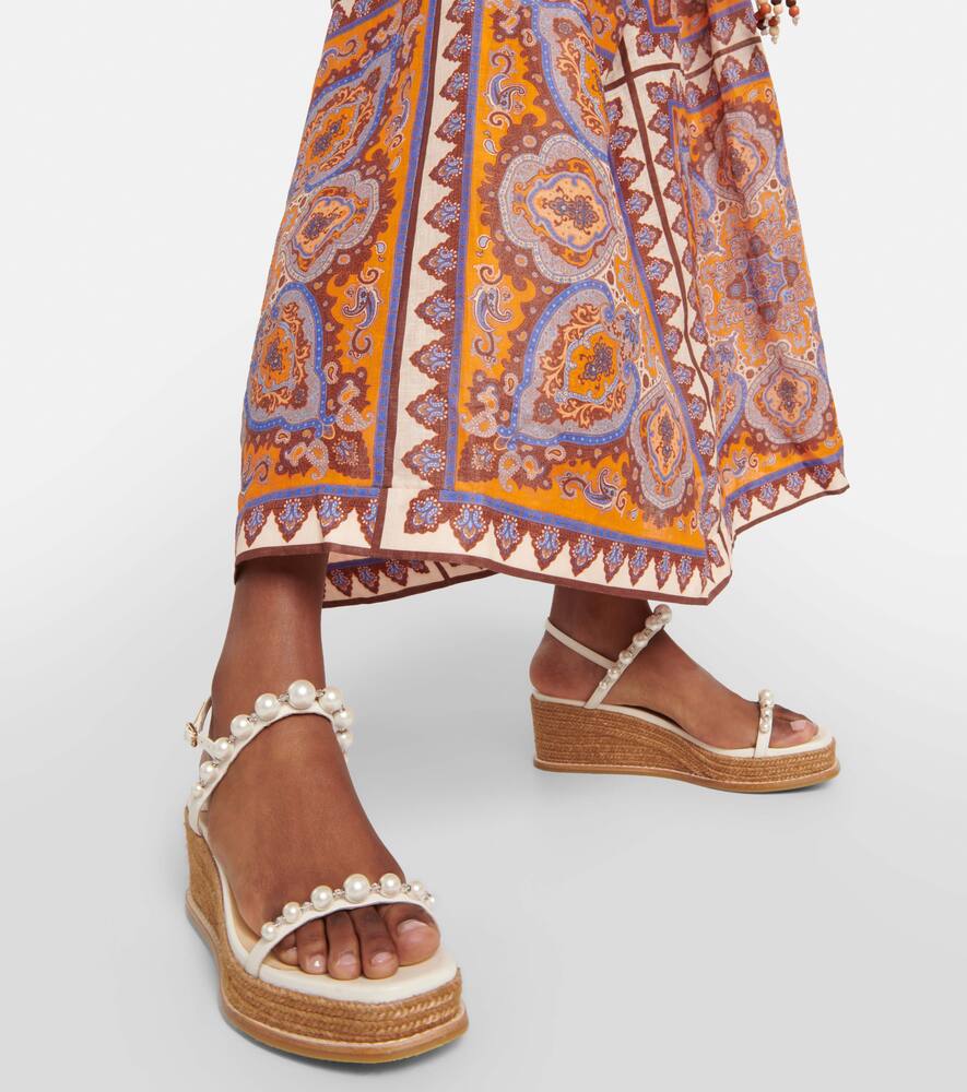 Jimmy Choo Amatuus 60 embellished espadrilles