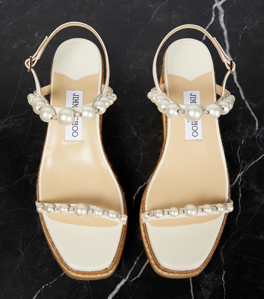 Jimmy Choo Amatuus 60 embellished espadrilles