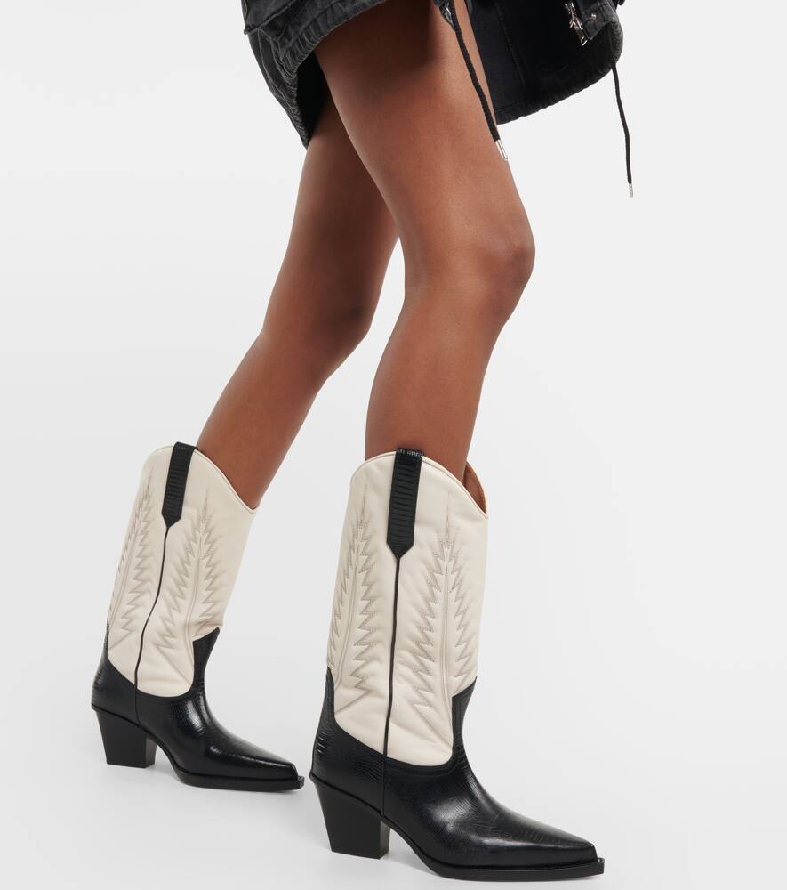 Paris Texas Leather cowboy boots