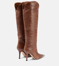 Paris Texas Nadia leather knee-high boots