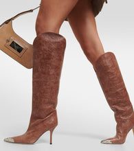 Paris Texas Nadia leather knee-high boots