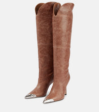 Paris Texas Nadia leather knee-high boots