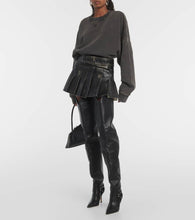 Paris Texas June leather over-the-knee boots