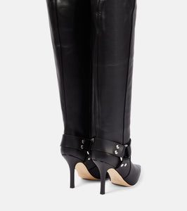 Paris Texas June leather over-the-knee boots