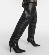 Paris Texas June leather over-the-knee boots
