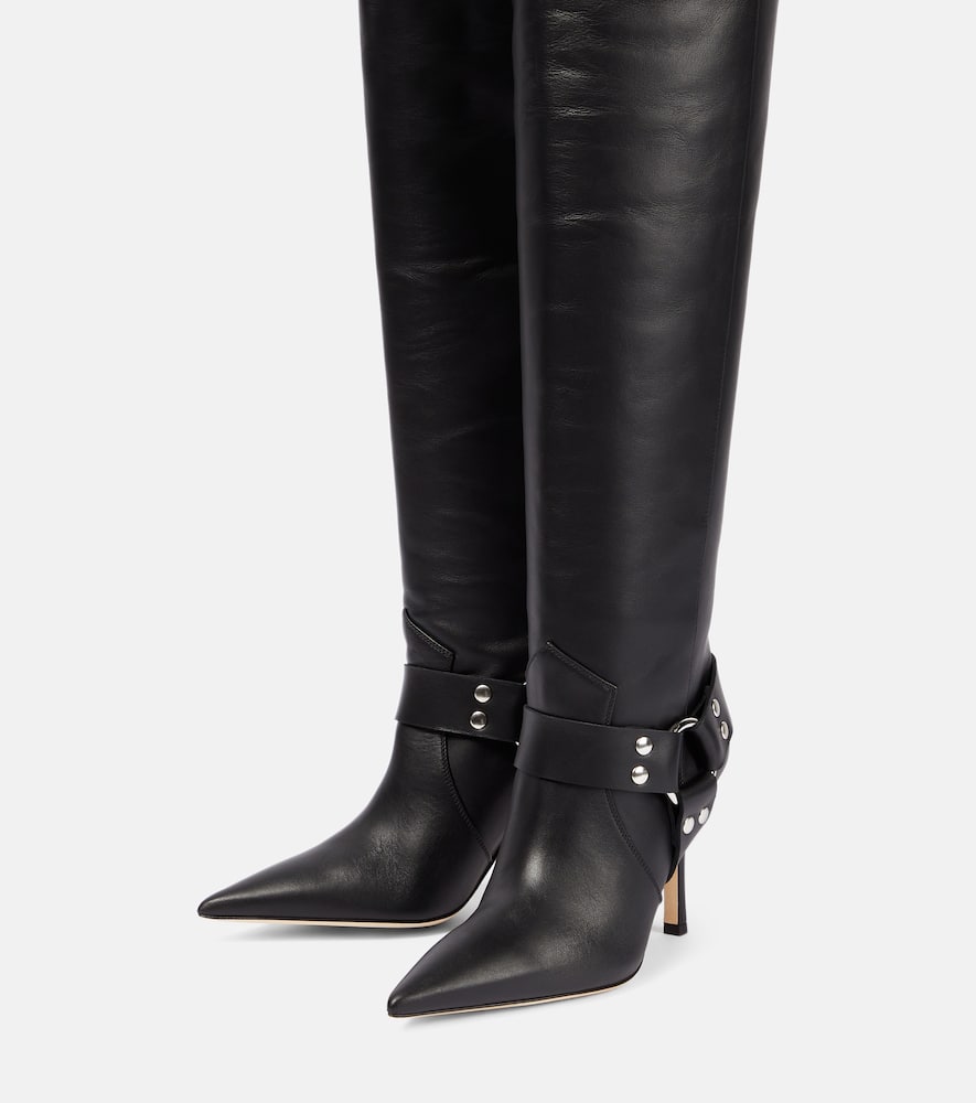 Paris Texas June leather over-the-knee boots