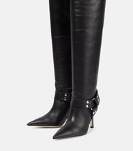 Paris Texas June leather over-the-knee boots