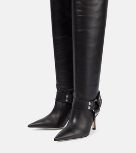 Paris Texas June leather over-the-knee boots