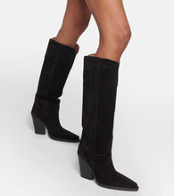 Paris Texas El Dorado suede cowboy boots