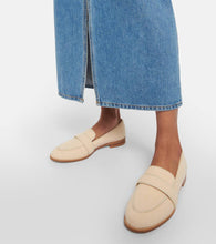 Aquazzura Martin Bouclé moccasins