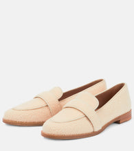 Aquazzura Martin Bouclé moccasins