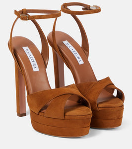 Aquazzura Suede platform sandals