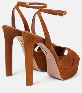 Aquazzura Suede platform sandals